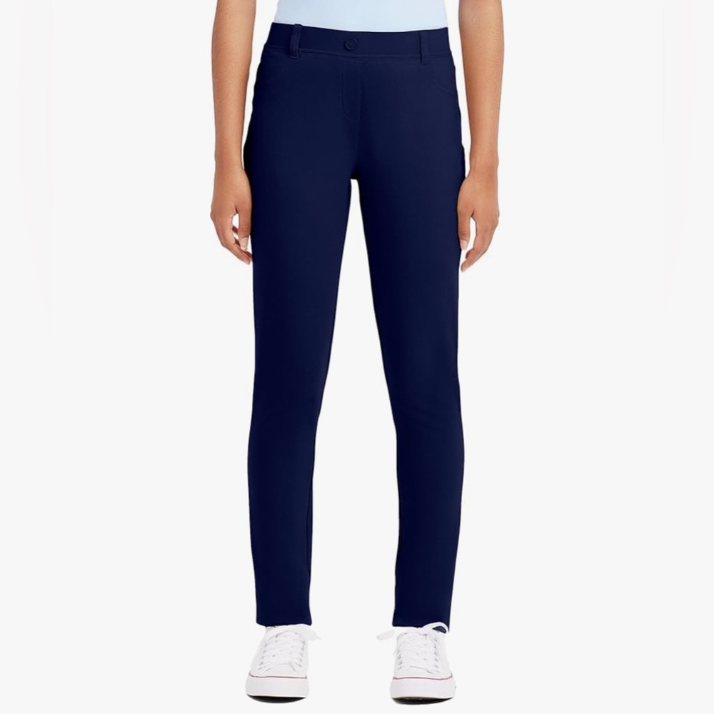Nautica Navy School Uniform Skinny Stretch Jegging, Flat Front Style L(11/13)NWT